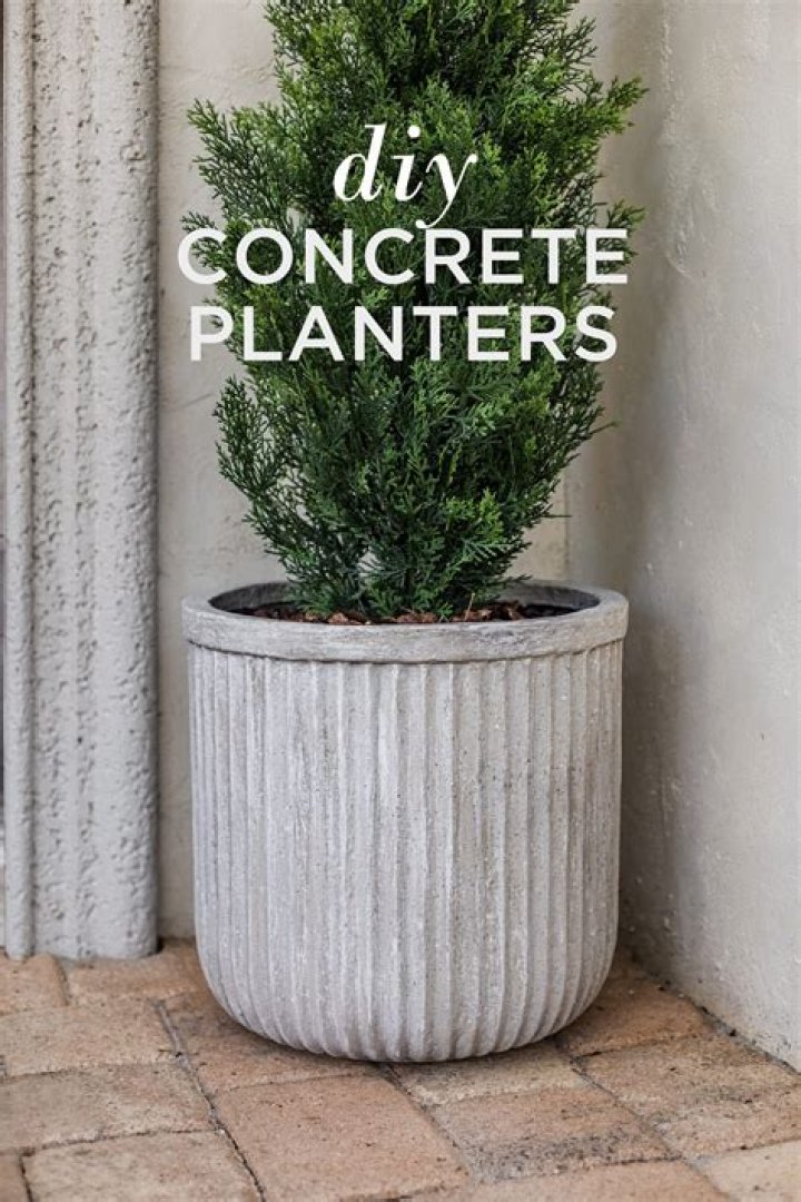 Can you use concrete for plant pots?