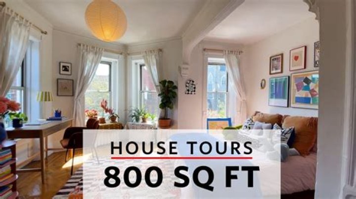 Is 800 sq ft big for an apartment?
