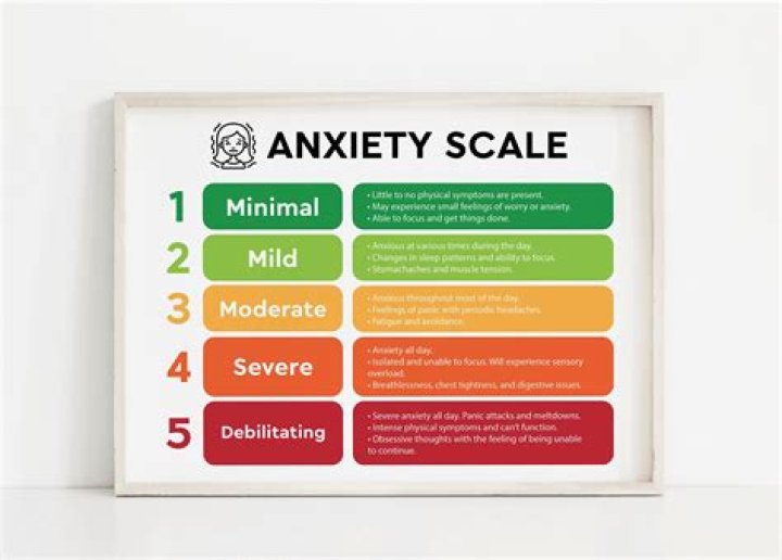 What are the 4 levels of anxiety?